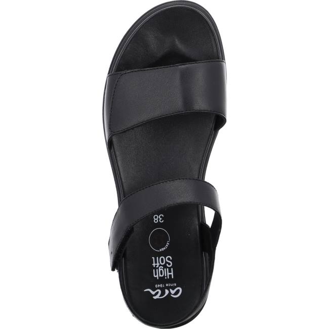 Black Ara Shoes Bilbao Women's Sandals | ARA104EUS