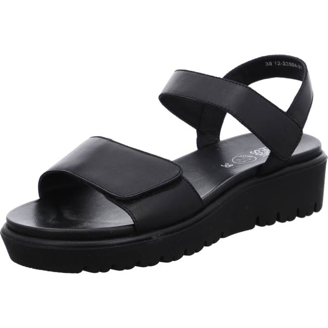 Black Ara Shoes Bilbao Women\'s Sandals | ARA104EUS