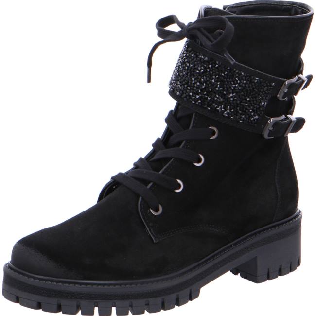 Black Ara Shoes Combat Jackson Women\'s Boots | ARA430IHE