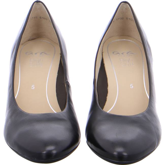 Black Ara Shoes Courts Marseille Women's Pumps | ARA047JUG