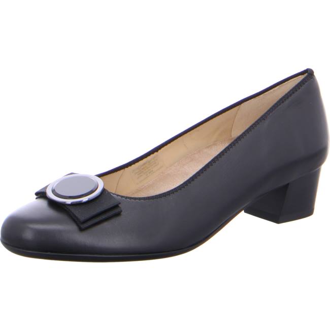 Black Ara Shoes Courts Nizza Women\'s Pumps | ARA086MDE