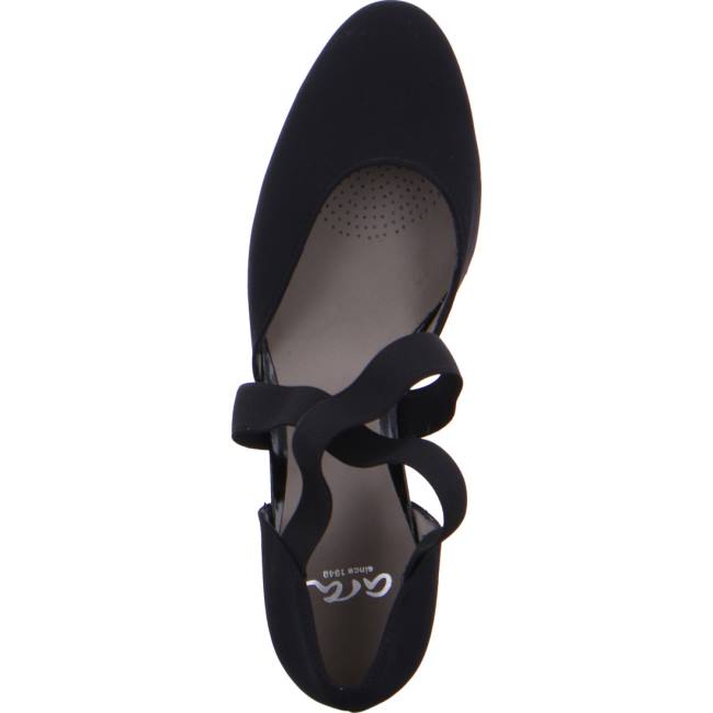 Black Ara Shoes Courts Tolouse Women's Pumps | ARA843KFC