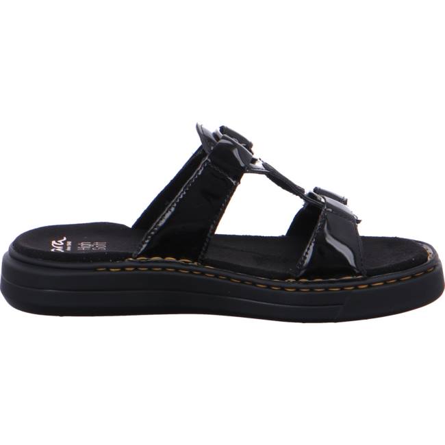 Black Ara Shoes Courtyard Women's Mules | ARA785IQY