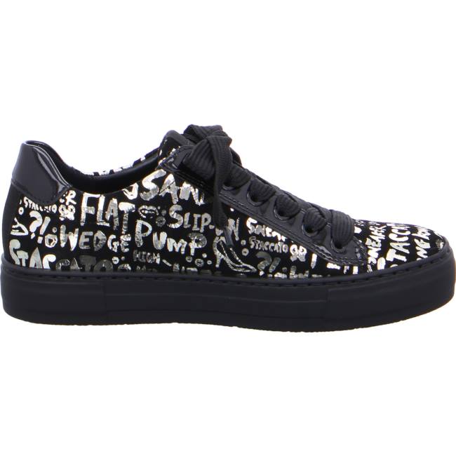 Black Ara Shoes Courtyard Women's Sneakers | ARA472HMF