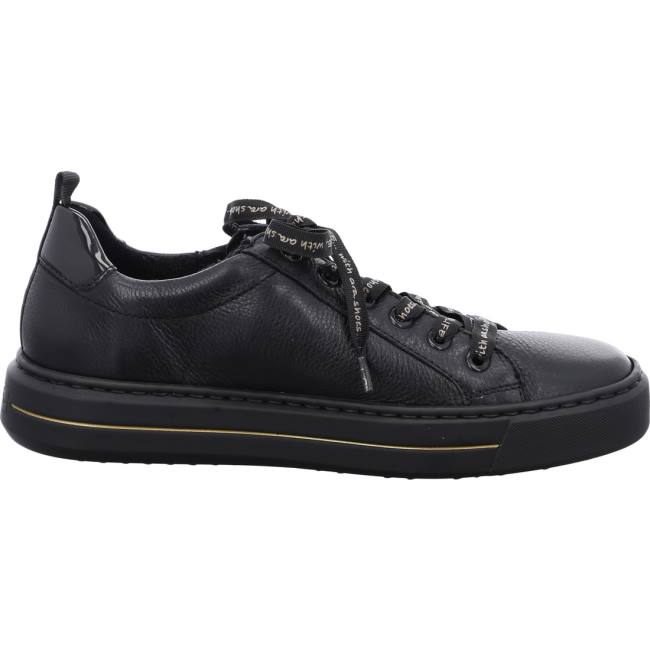 Black Ara Shoes Courtyard Women's Sneakers | ARA651CXZ