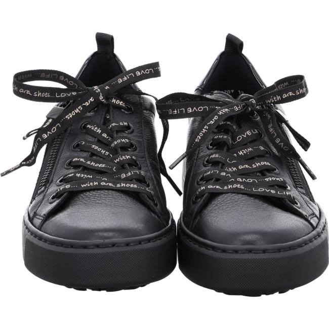 Black Ara Shoes Courtyard Women's Sneakers | ARA651CXZ