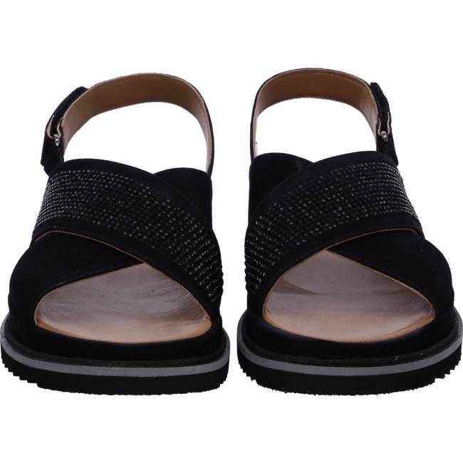 Black Ara Shoes Dubai Women's Sandals | ARA468VWN