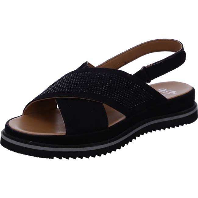 Black Ara Shoes Dubai Women\'s Sandals | ARA468VWN