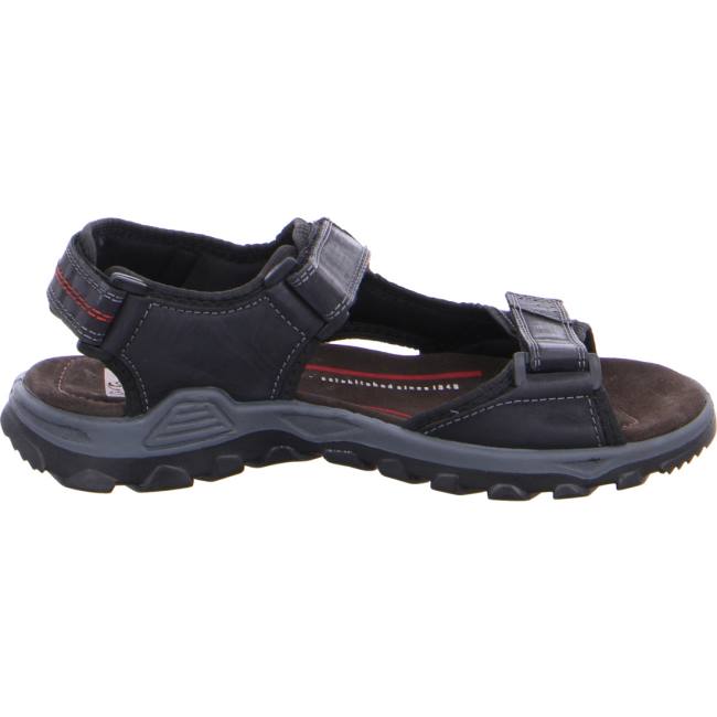 Black Ara Shoes Ericsen Men's Sandals | ARA254EMS