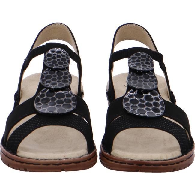 Black Ara Shoes Hawaii Women's Sandals | ARA073RST