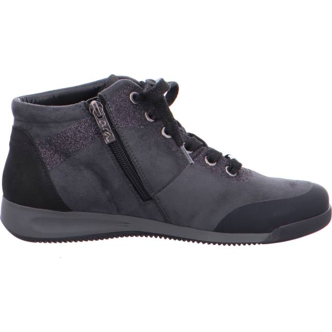 Black Ara Shoes High Top Rom Women's Boots | ARA138EAF