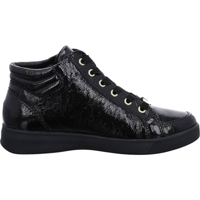 Black Ara Shoes High Top Rom Women's Boots | ARA296VAQ