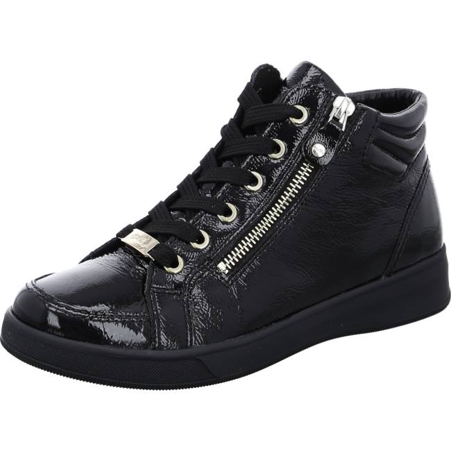 Black Ara Shoes High Top Rom Women\'s Boots | ARA296VAQ