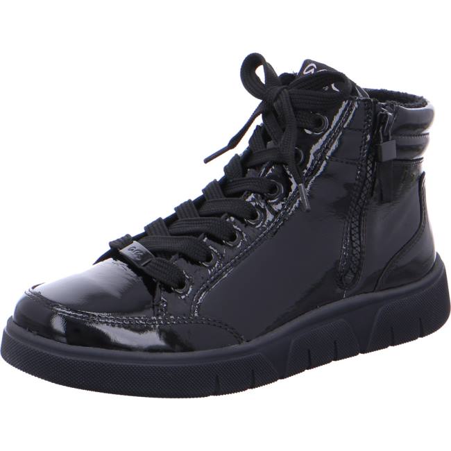 Black Ara Shoes High Top Rom-sport Women\'s Boots | ARA518IJE