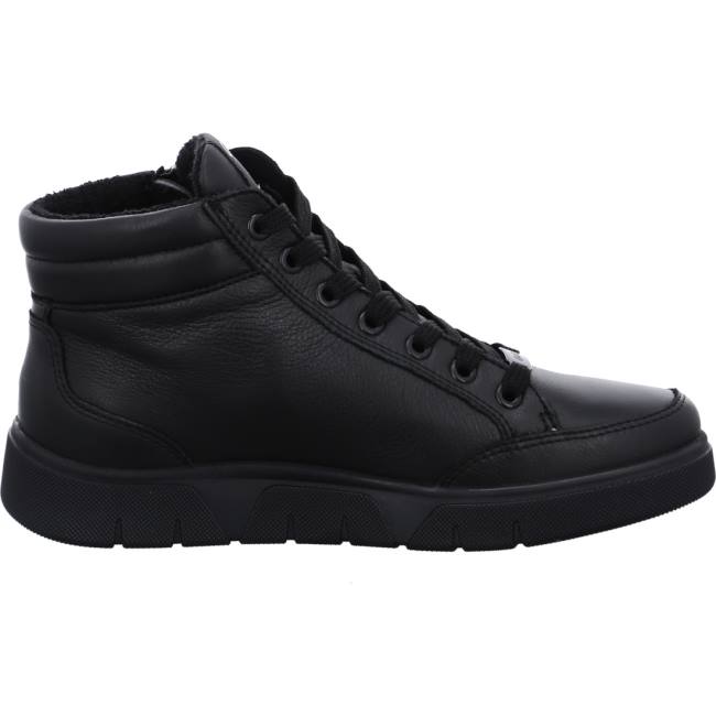 Black Ara Shoes High Top Rom-sport Women's Boots | ARA729AGE