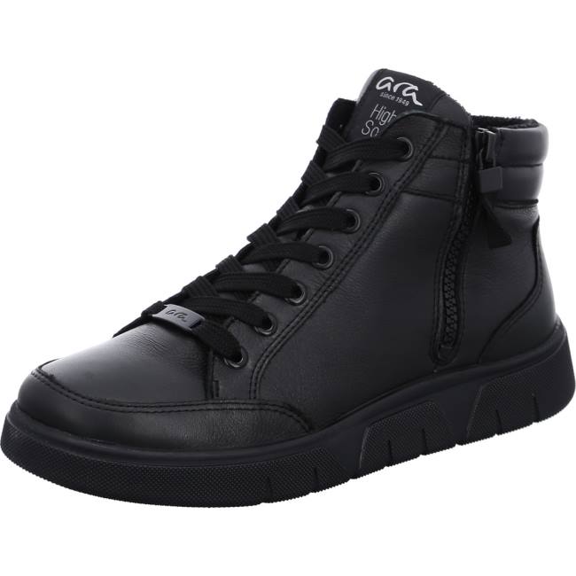 Black Ara Shoes High Top Rom-sport Women\'s Boots | ARA729AGE