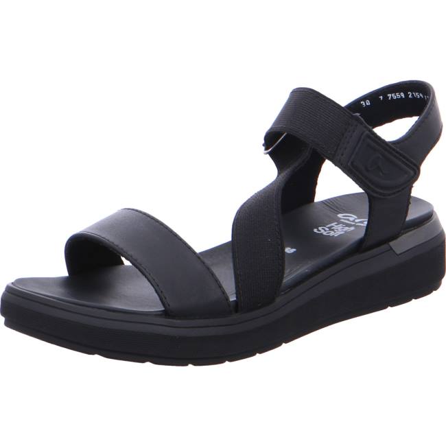 Black Ara Shoes Ibiza Women\'s Sandals | ARA396GUB