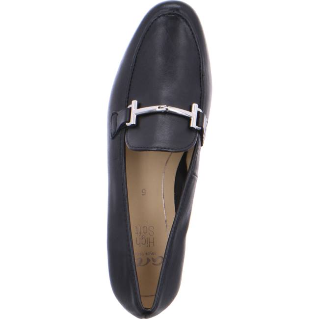 Black Ara Shoes Kent Women's Loafers | ARA763QJV