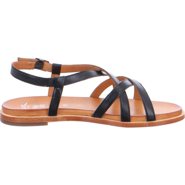 Black Ara Shoes Kent Women's Sandals | ARA602GBS