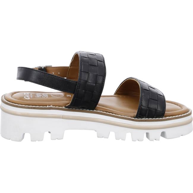 Black Ara Shoes Kopenhagen Women's Sandals | ARA592MAK