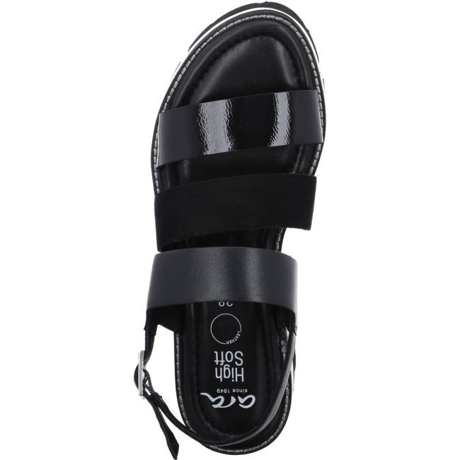 Black Ara Shoes Kopenhagen Women's Sandals | ARA948MLZ