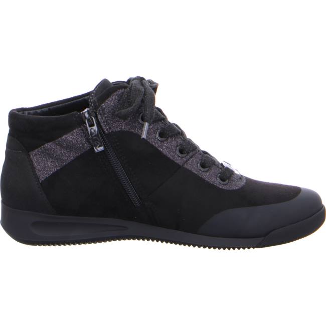 Black Ara Shoes Lace-up Ankle Rom Women's Boots | ARA908ZPD