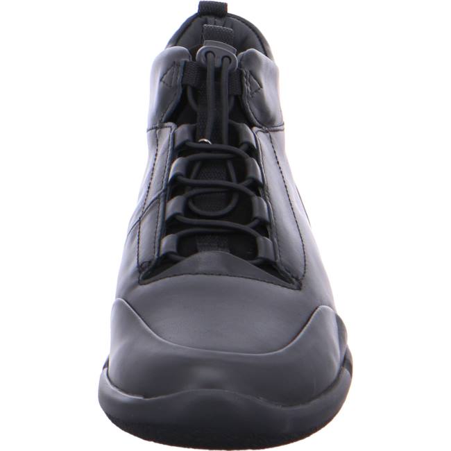 Black Ara Shoes Lace-ups Chicago Women's Sneakers | ARA652TBS