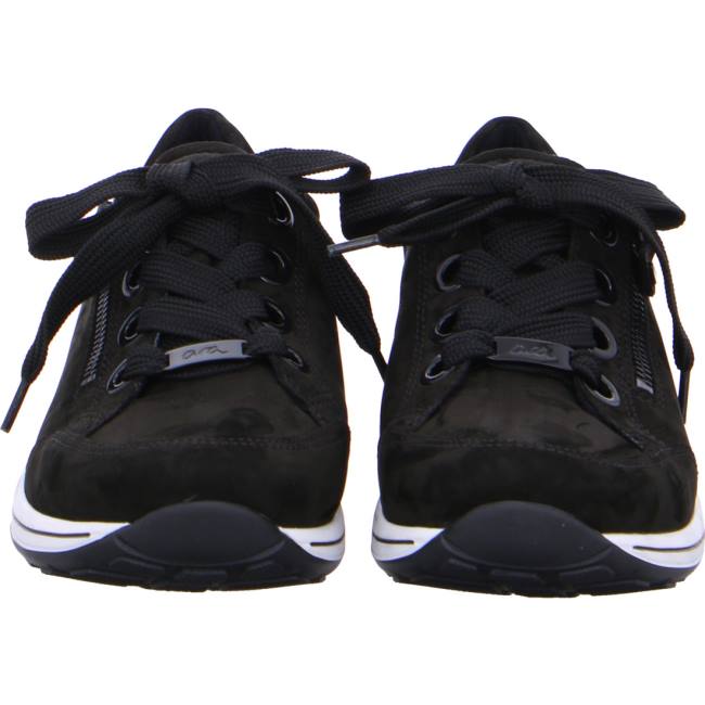 Black Ara Shoes Lace-ups Osaka Women's Sneakers | ARA257BUN