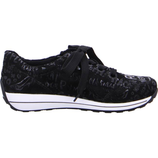 Black Ara Shoes Lace-ups Osaka Women's Sneakers | ARA540CWX