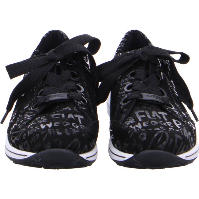 Black Ara Shoes Lace-ups Osaka Women's Sneakers | ARA540CWX