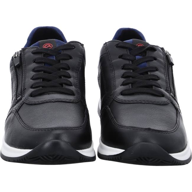 Black Ara Shoes Lisboa Men's Sneakers | ARA429UXT