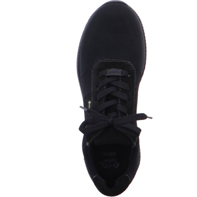 Black Ara Shoes Lisboa Men's Sneakers | ARA493JNV