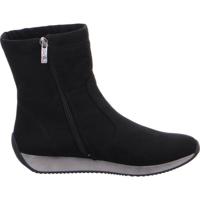 Black Ara Shoes Lissabon Women's Boots | ARA563ASL