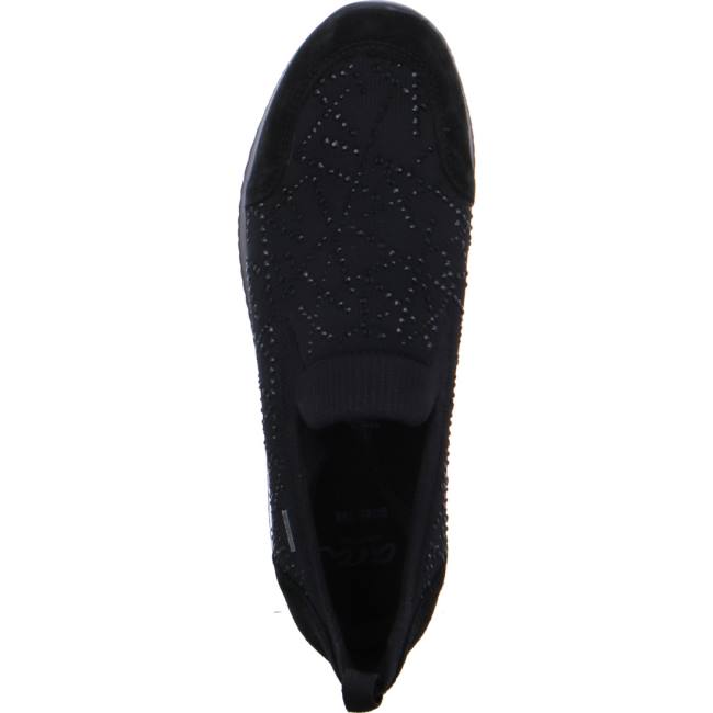 Black Ara Shoes Lissabon Women's Loafers | ARA850NHO