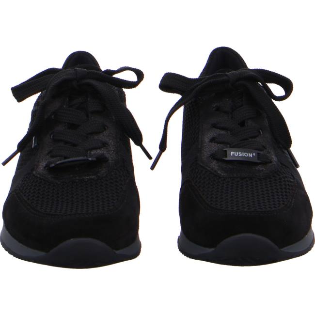 Black Ara Shoes Lissabon Women's Sneakers | ARA837JKE