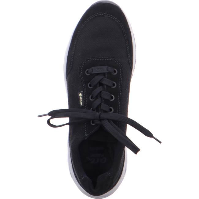 Black Ara Shoes Los Angeles Men's Sneakers | ARA782MTJ