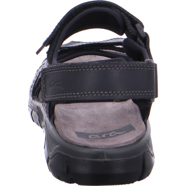 Black Ara Shoes Lucca Men's Sandals | ARA104TKV