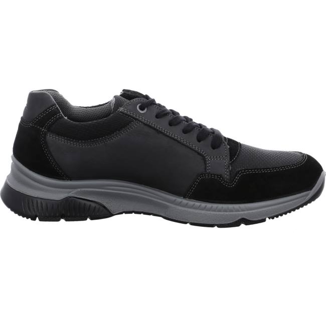 Black Ara Shoes Marco Men's Lace Up Shoes | ARA370HUX