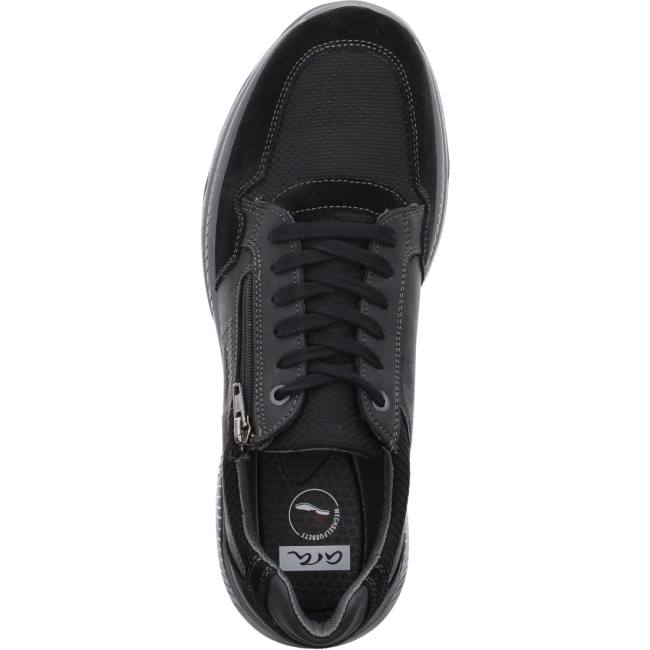 Black Ara Shoes Marco Men's Lace Up Shoes | ARA370HUX