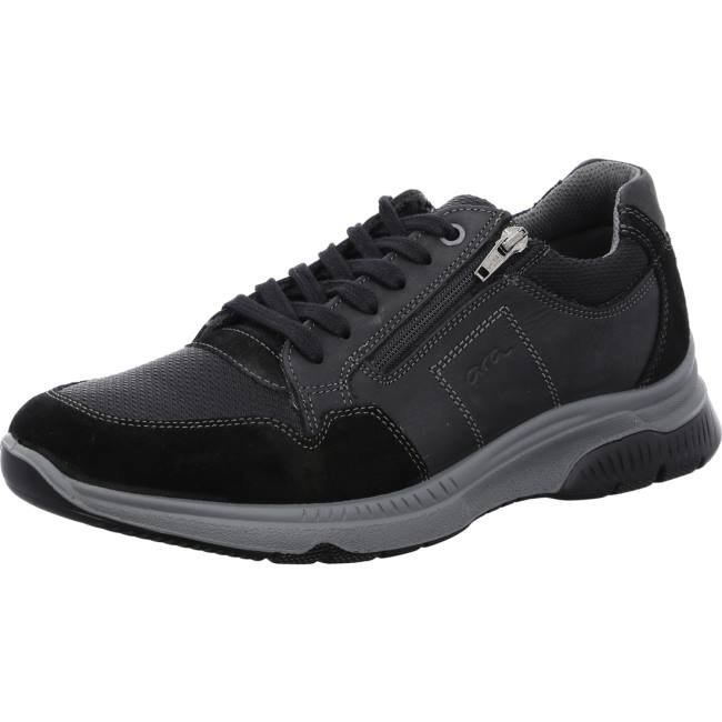 Black Ara Shoes Marco Men\'s Lace Up Shoes | ARA370HUX