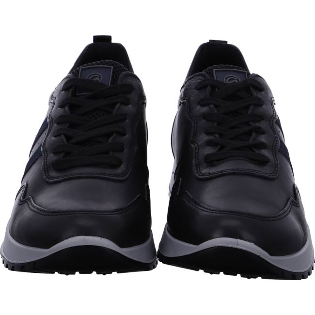 Black Ara Shoes Matteo Men's Sneakers | ARA970UAV