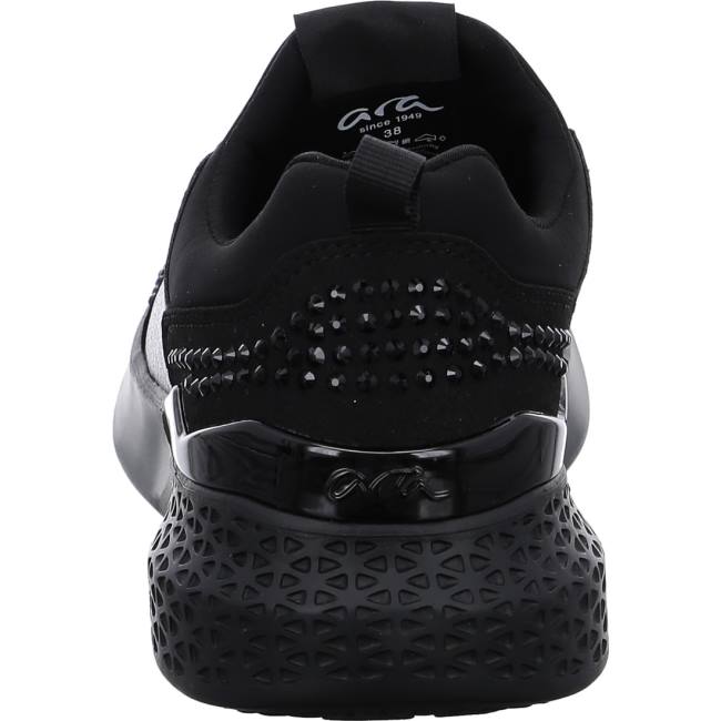 Black Ara Shoes Maya Women's Sneakers | ARA327HOS