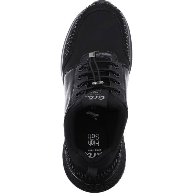 Black Ara Shoes Maya Women's Sneakers | ARA327HOS