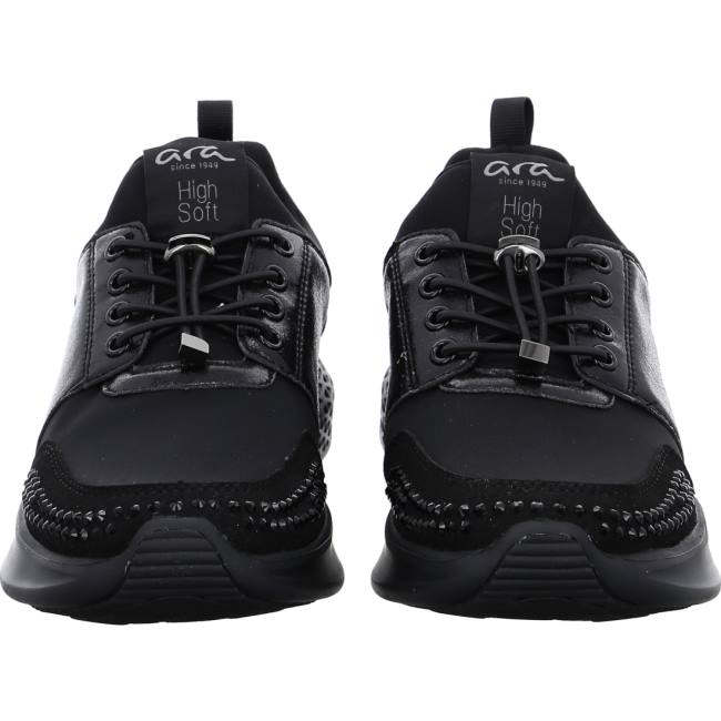 Black Ara Shoes Maya Women's Sneakers | ARA327HOS