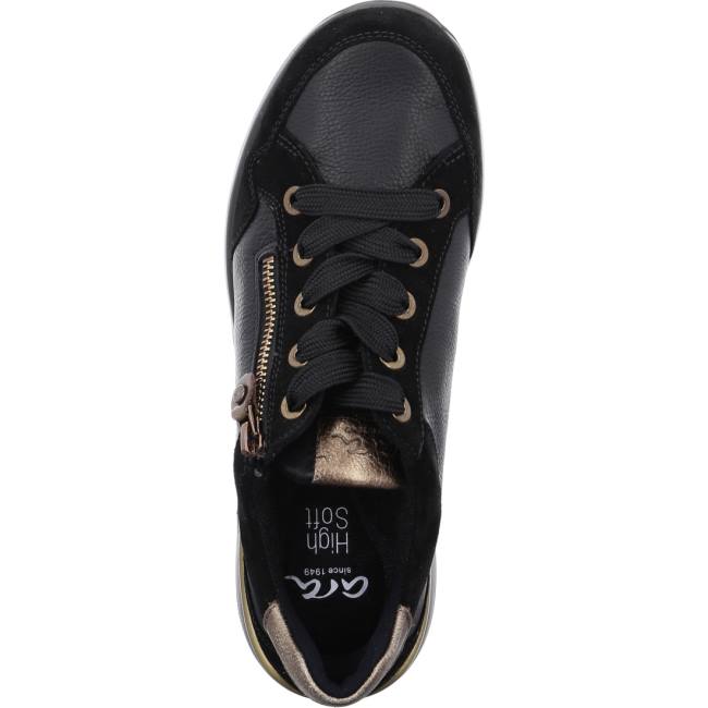 Black Ara Shoes Nblack Moro Women's Sneakers | ARA531BDZ