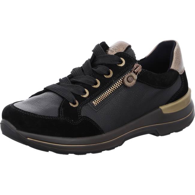 Black Ara Shoes Nblack Moro Women\'s Sneakers | ARA531BDZ