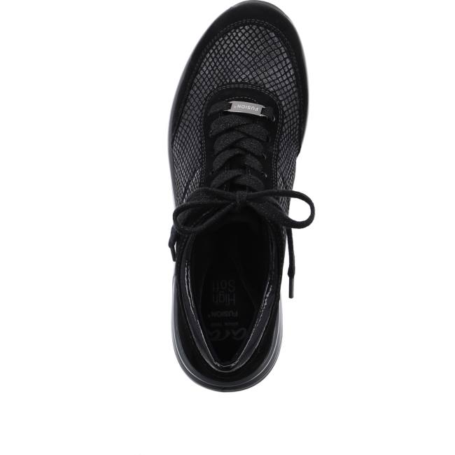 Black Ara Shoes Nblack Women's Sneakers | ARA645TEX