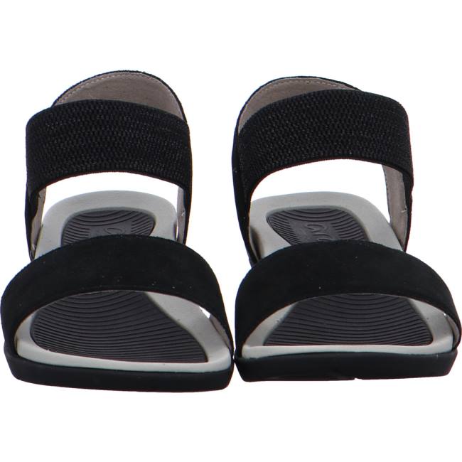 Black Ara Shoes Nepal Women's Sandals | ARA378ZJM