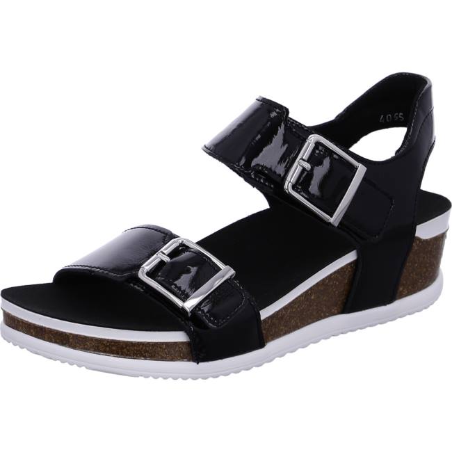 Black Ara Shoes Norderney Women\'s Sandals | ARA860PJO