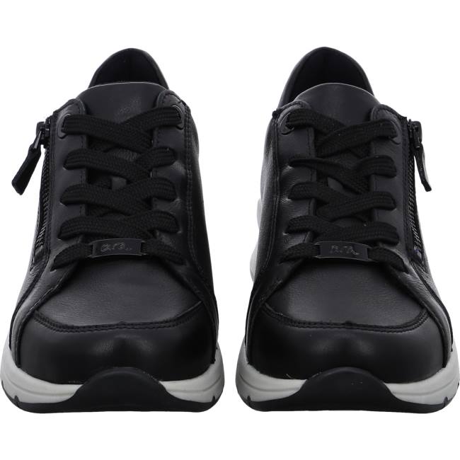 Black Ara Shoes Osaka Women's Sneakers | ARA043MPI